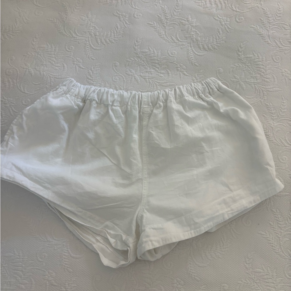 MarketWhite linen Shorts Lightweight Relaxed Fit
